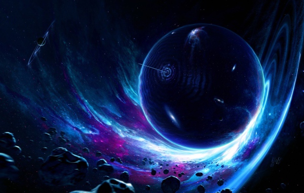 Астероиды в притяжении черной дыры