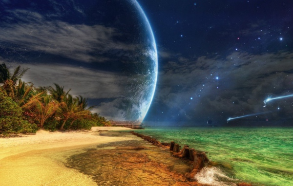 Пляж на другой планете