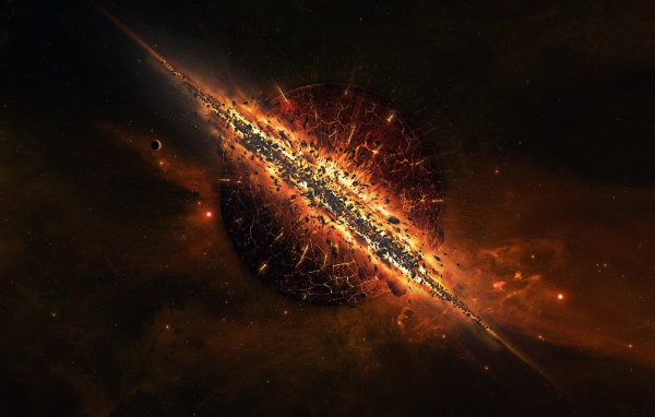 Красивая космическая катастрофа