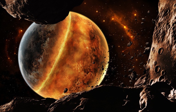 Разрушение планет и астероидов в космосе