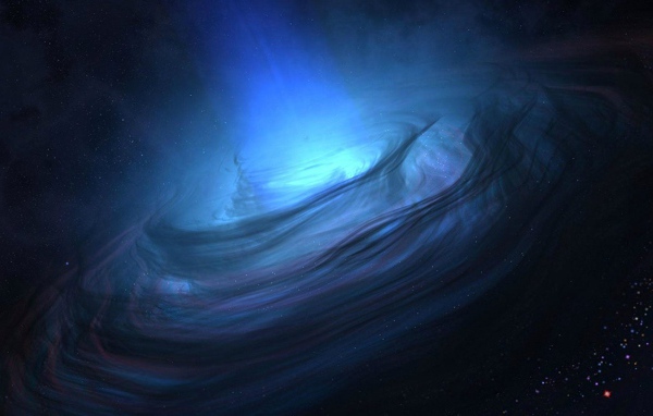 Плазменная воронка в космосе