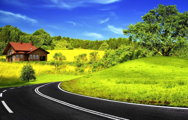 Спокойный сельский пейзаж