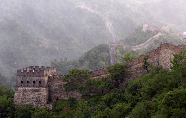 Фрагмент Великой китайской стены