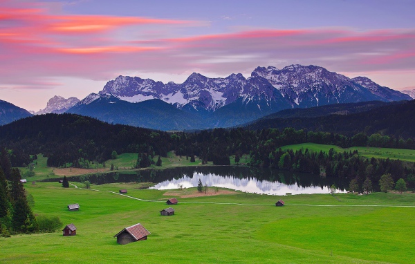Сказочные Баварские Альпы, Германия.