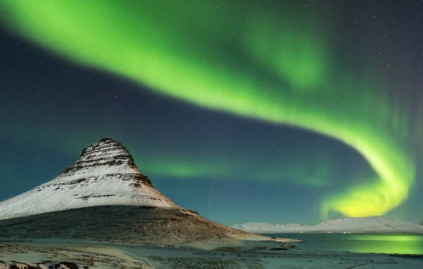 Северное сияние в Исландии