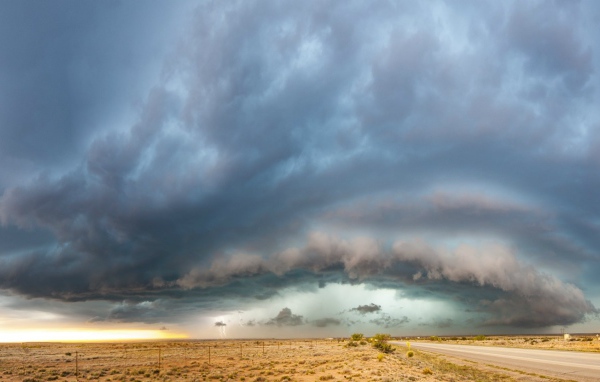 Буря в пустыне. Штат Нью-Мексико, США
