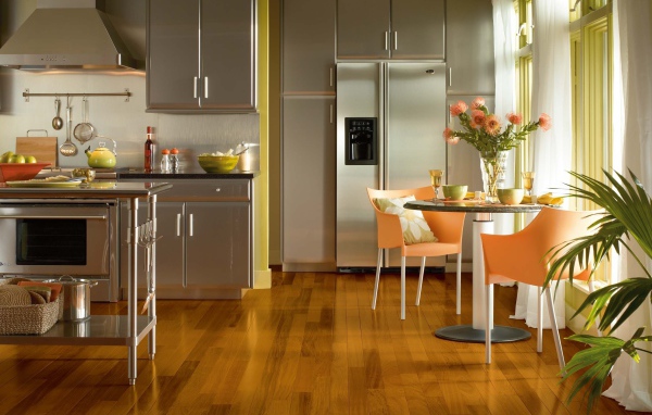 Серебристая кухня