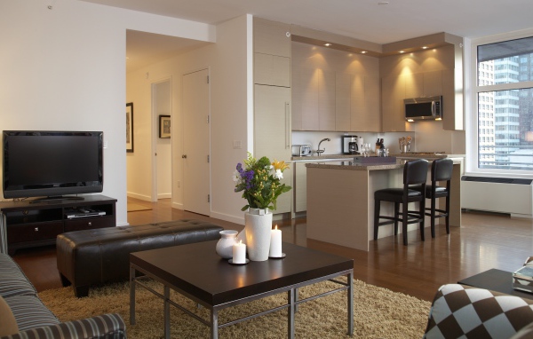 Комната с кухней