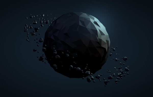 Астероиды вокруг планеты, 3-Д графика