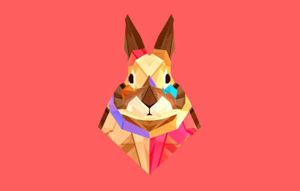 Заяц, 3-Д графика