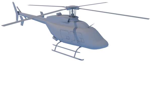 Вертолет, 3Д модель