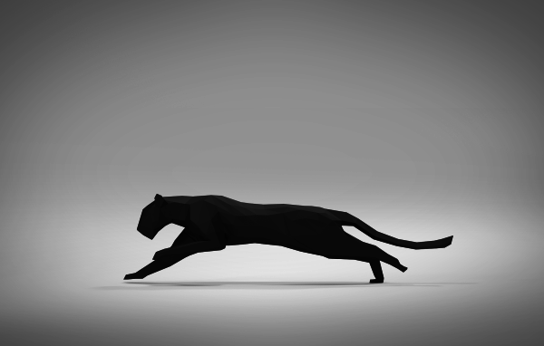 Пума в 3-Д графике