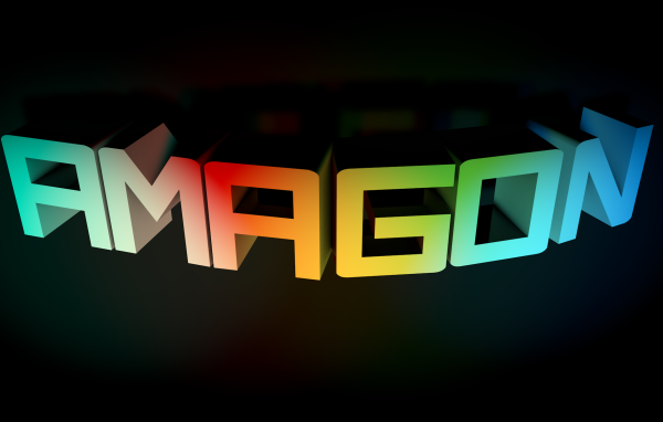 Радужная надпись на черном фоне, 3Д модель