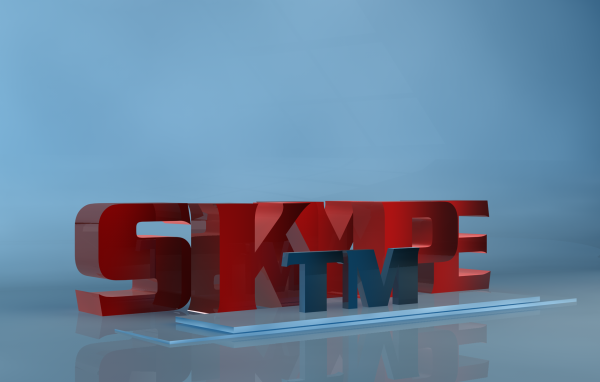 Красная надпись на голубом фоне, 3Д модель