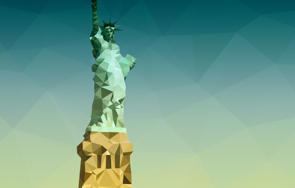 Статуя Свободы, 3-Д графика
