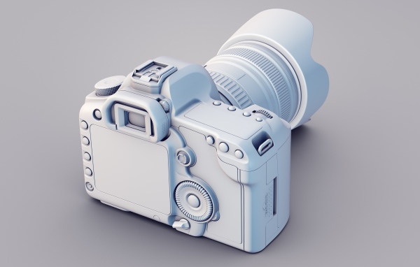 Модель фотоаппарата, 3-Д графика