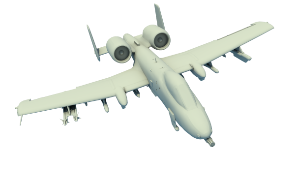 Самолет, 3Д модель