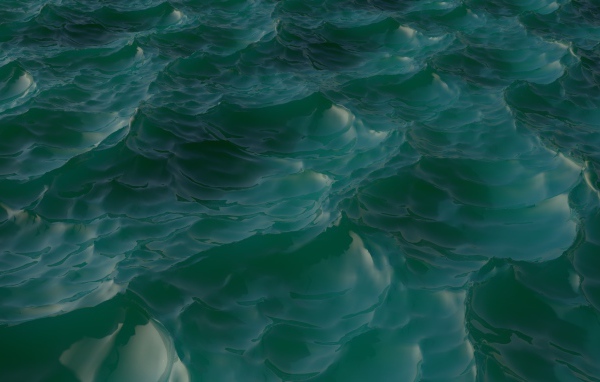 Волны воды 3-Д графика