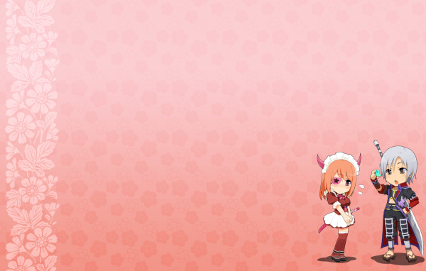 Парень и девушка в аниме Onigirl