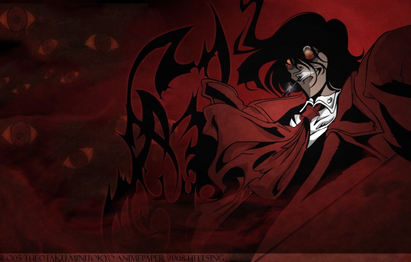 Алукард из аниме Hellsing