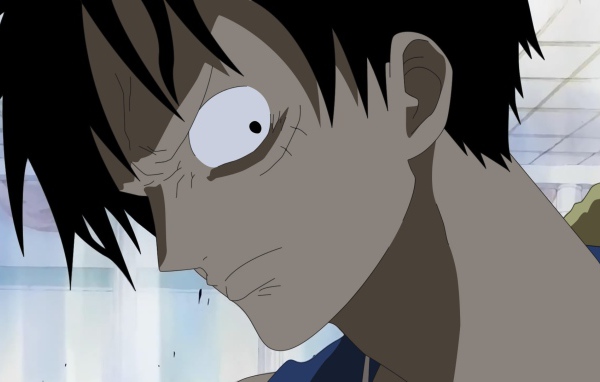 Злой взгляд персонажа аниме Большой куш