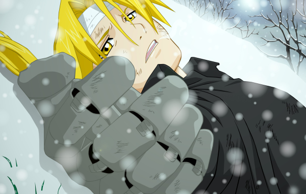 Парень аниме Эльрик Эдвард