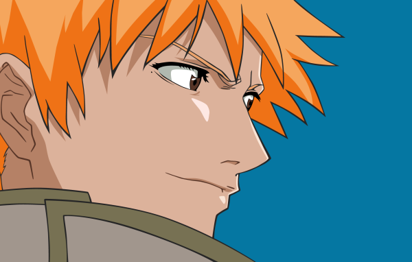 Персонаж аниме с оранжевыми волосами