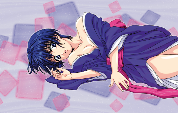 Девушка из аниме Синее синего