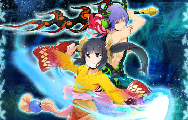 Сражение героев аниме Onigirl