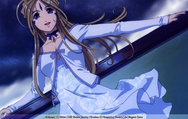 Красивая девушка аниме Belldandy