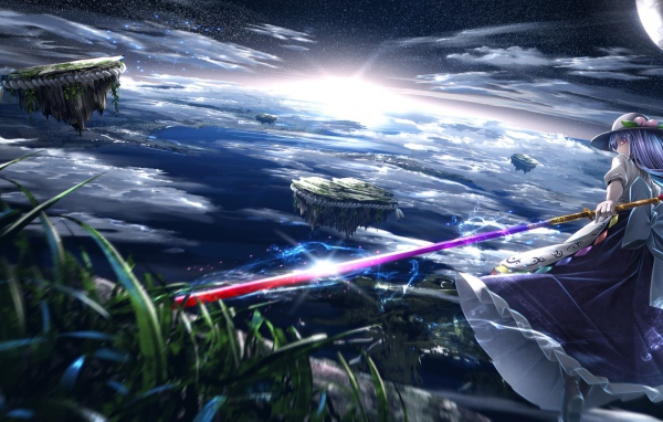 Владыка летающих островов в аниме Hinanawi Tenshi