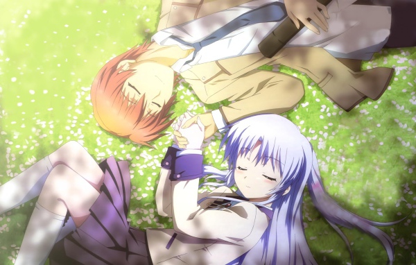 Влюбленная пара из аниме Ангельские ритмы