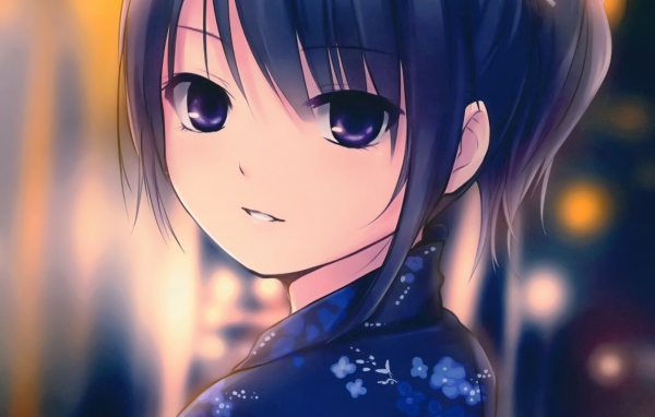 Милая девушка аниме Coffee-Kizoku