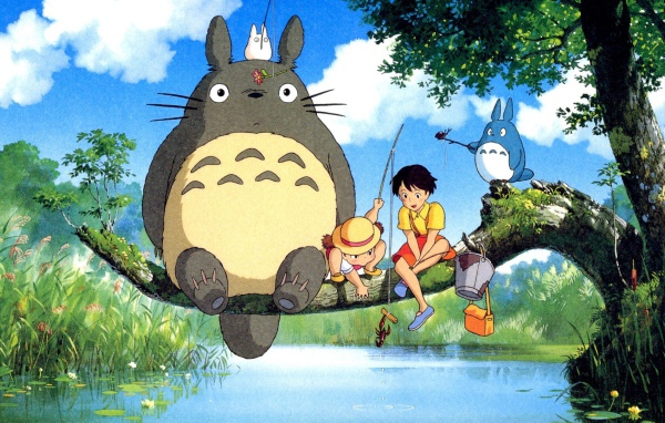 Рыбалка в аниме Мой сосед Тоторо