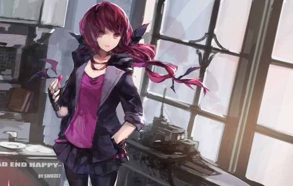 Девушка из аниме Весёлые детки-таблетки