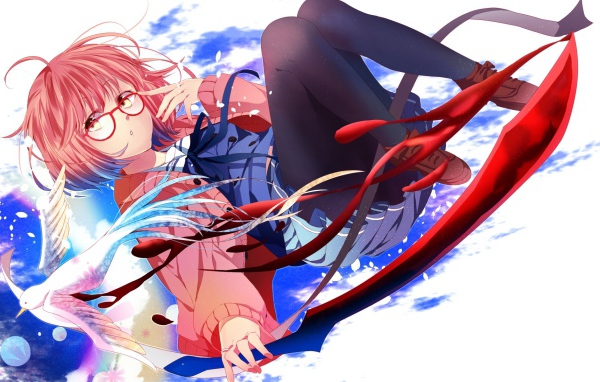 Девушка из аниме Kyoukai no Kanata