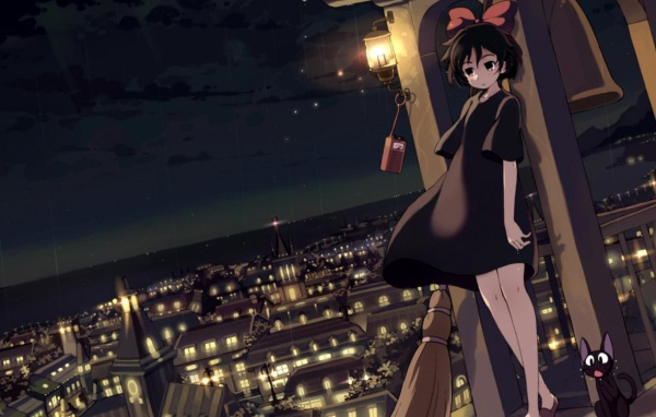 Девушка персонаж аниме Ведьмина служба доставки