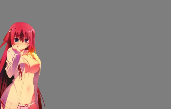 Девушка на сером фоне аниме Натюрморт в серых тонах