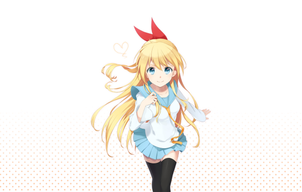 Девушка на белом фоне, аниме Притворная любовь