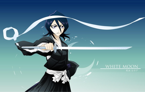 Девушка с катаной, аниме Белая луна