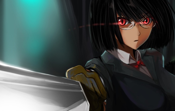 Девушка с мечом в аниме Дюрарара!!