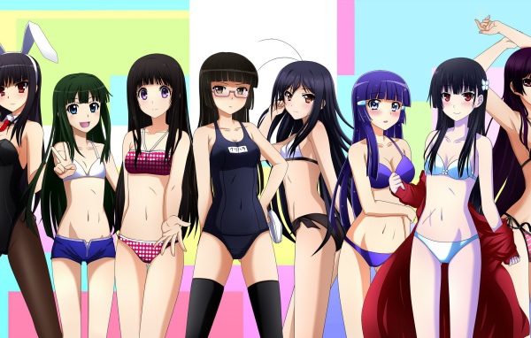 Девушки персонажи аниме Сумеречная дева и амнезия