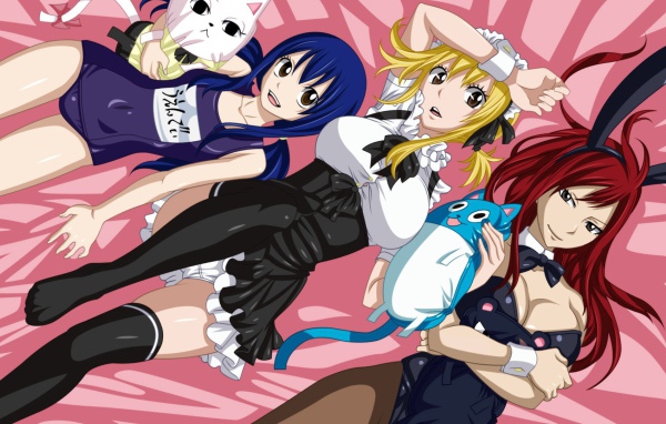 Девушки из аниме Сказка о хвосте феи