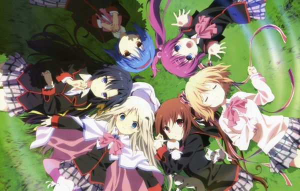 Девушки подружки в аниме Маленькие проказники