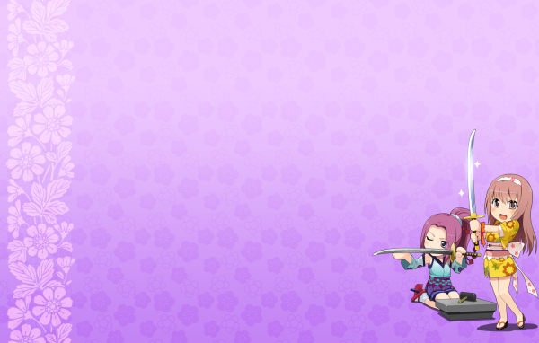 Девочки с мечами в аниме Onigirl