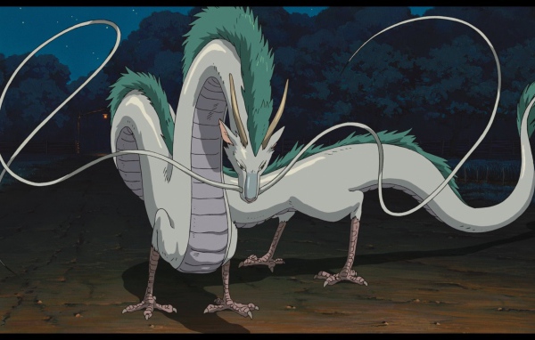 Зеленогривый дракон в аниме Унесённые призраками