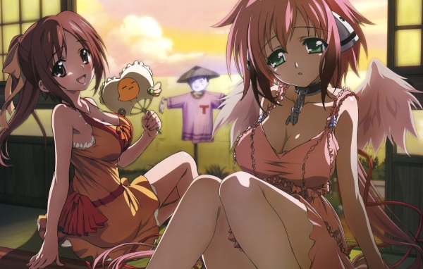 Жаркая погода в аниме Sora no Otoshimono