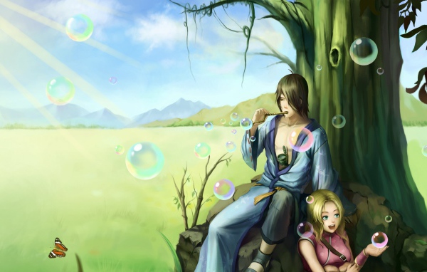 Наруто среди мыльных пузырей, аниме