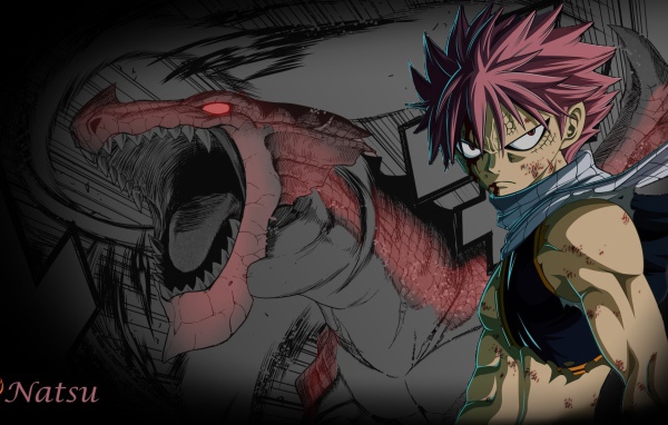 Натсу с драконом, аниме Сказка о хвосте феи