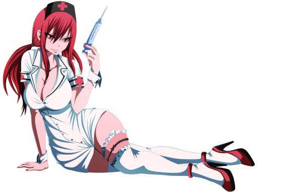 Медсестра из аниме Сказка о хвосте феи